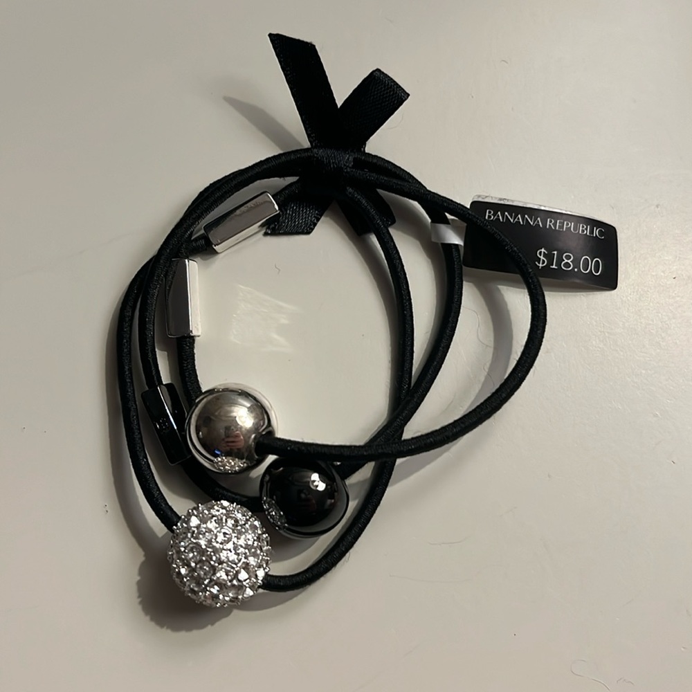Banana Republic Bejeweled Hair Elastic Hairties